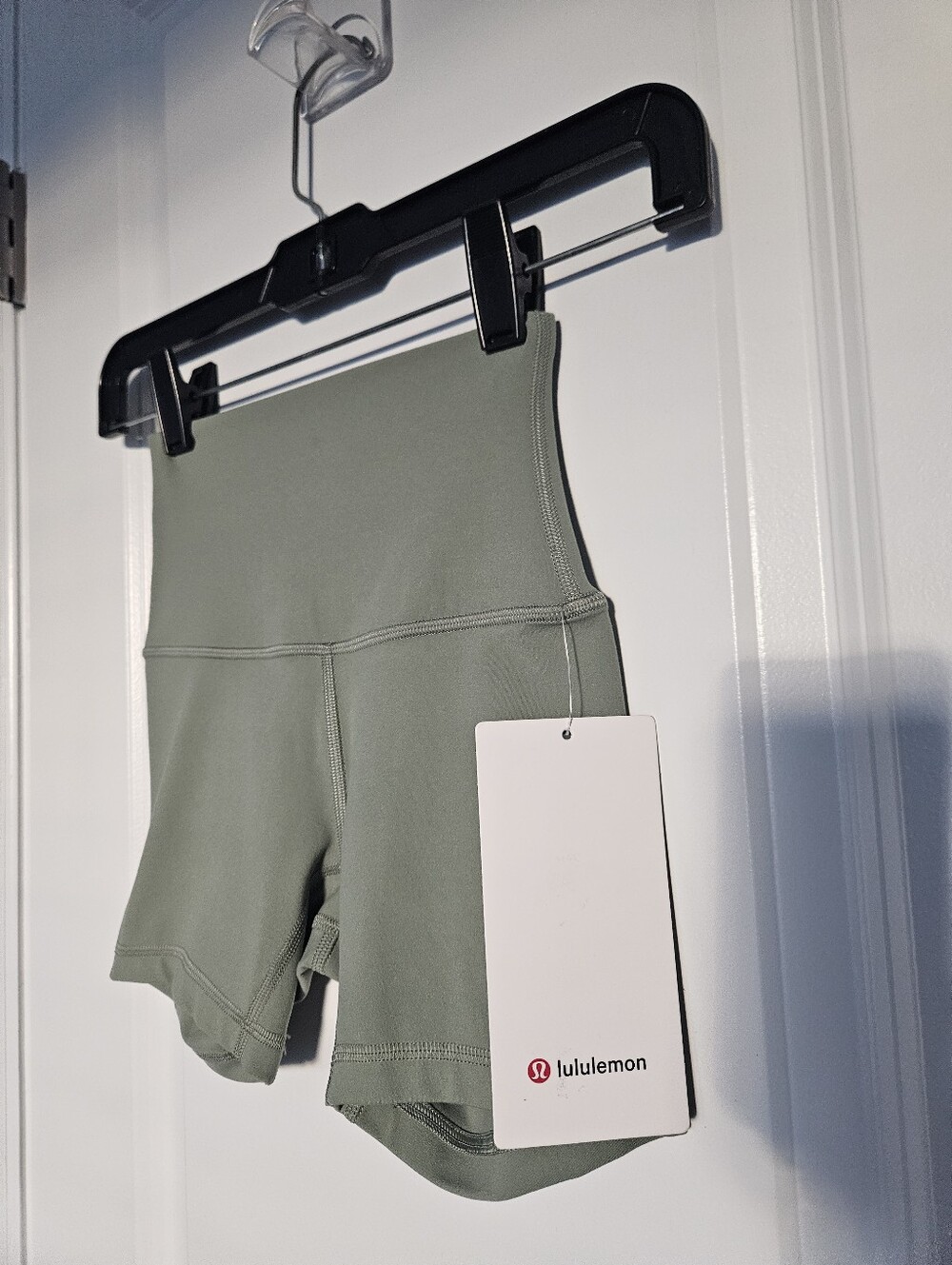 lululemon athletica Sage Green High-Waist Bike Shorts